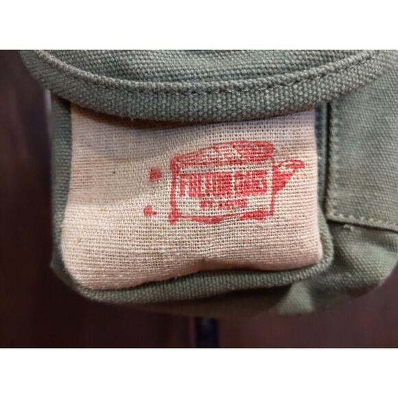 Selina Vaughan Studios Canvas Crossbody Bag Small Seed Sack Beer Bottle Grunge - Picture 4 of 11